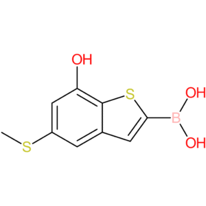 7-hydroxy-5-(methylthio)benzothiophene-2-boronic acid