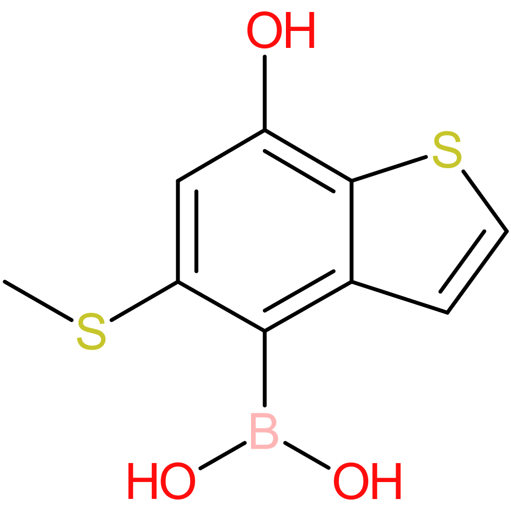 7-hydroxy-5-(methylthio)benzothiophene-4-boronic acid