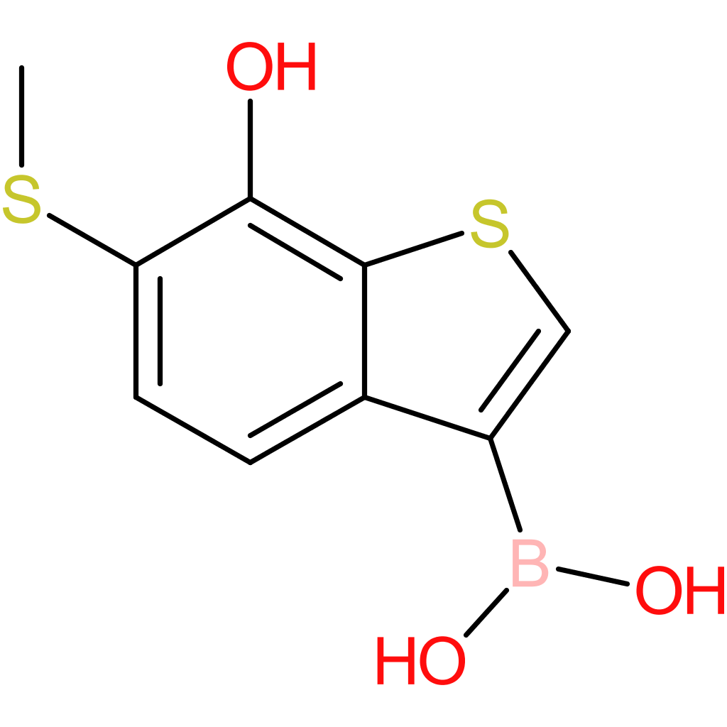 7-hydroxy-6-(methylthio)benzothiophene-3-boronic acid