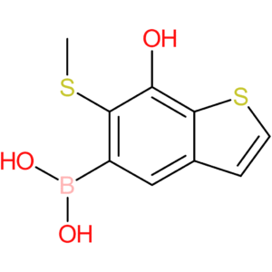 7-hydroxy-6-(methylthio)benzothiophene-5-boronic acid