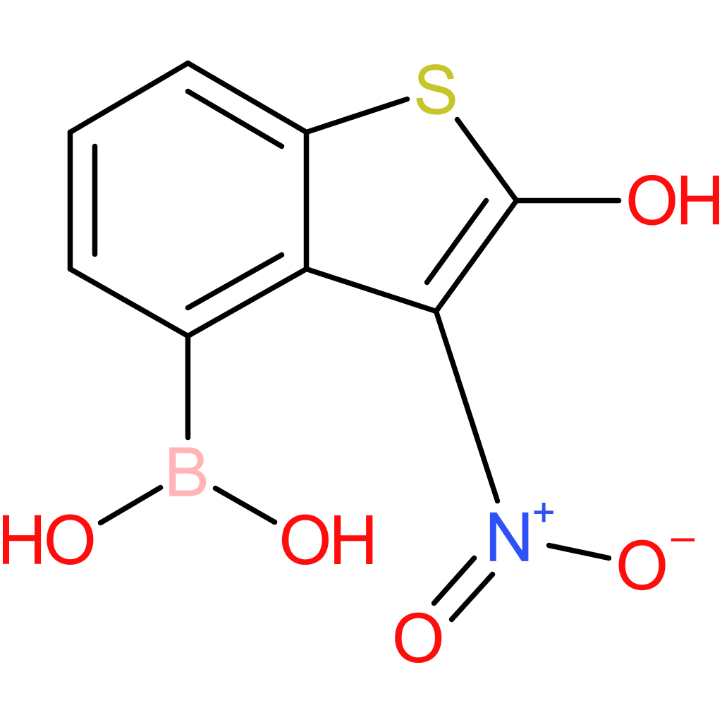 2-hydroxy-3-nitrobenzothiophene-4-boronic acid