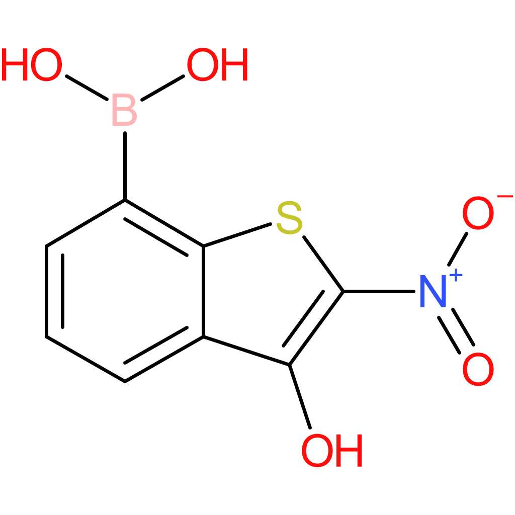 3-hydroxy-2-nitrobenzothiophene-7-boronic acid