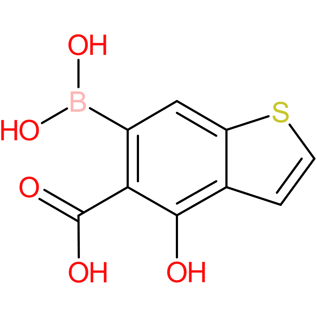 5-carboxy-4-hydroxybenzothiophene-6-boronic acid