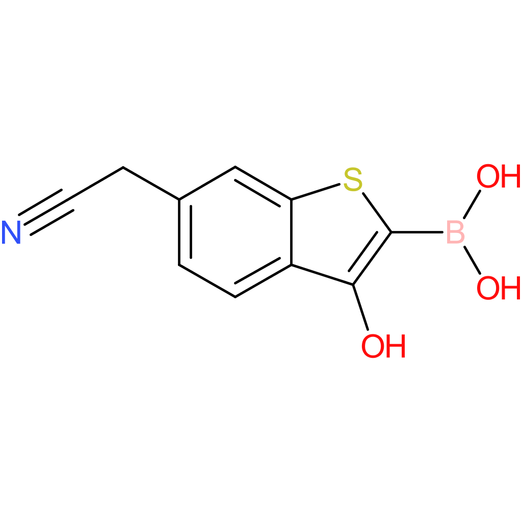 2-borono-3-hydroxybenzothiophene-6-acetonitrile