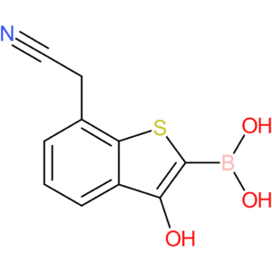 2-borono-3-hydroxybenzothiophene-7-acetonitrile