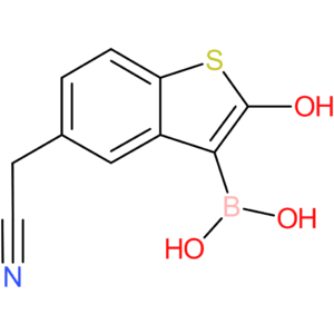 3-borono-2-hydroxybenzothiophene-5-acetonitrile