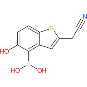 4-borono-5-hydroxybenzothiophene-2-acetonitrile