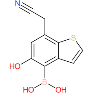 4-borono-5-hydroxybenzothiophene-7-acetonitrile