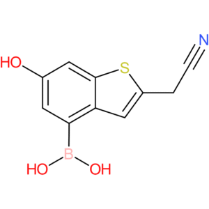 4-borono-6-hydroxybenzothiophene-2-acetonitrile