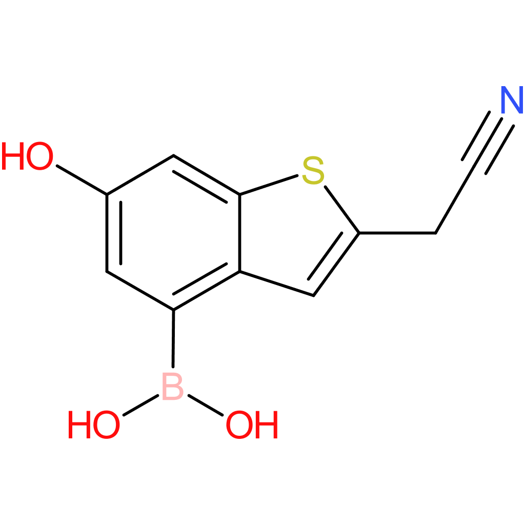 4-borono-6-hydroxybenzothiophene-2-acetonitrile