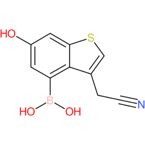 4-borono-6-hydroxybenzothiophene-3-acetonitrile