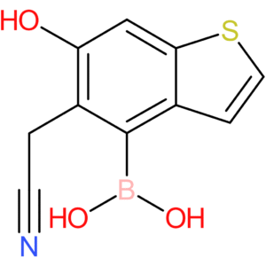 4-borono-6-hydroxybenzothiophene-5-acetonitrile