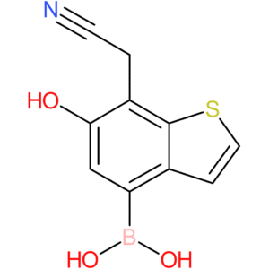 4-borono-6-hydroxybenzothiophene-7-acetonitrile