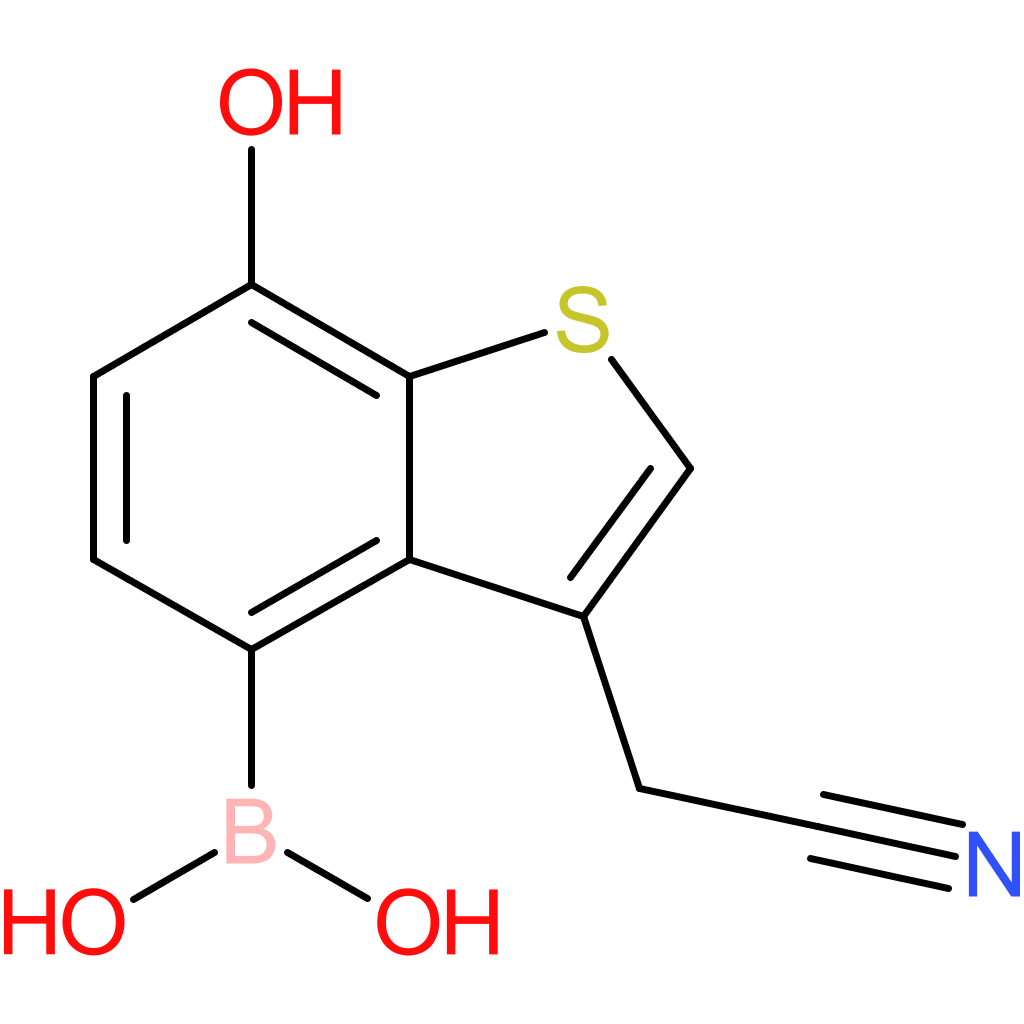4-borono-7-hydroxybenzothiophene-3-acetonitrile