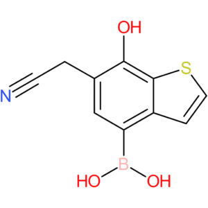4-borono-7-hydroxybenzothiophene-6-acetonitrile