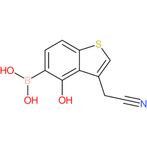 5-borono-4-hydroxybenzothiophene-3-acetonitrile