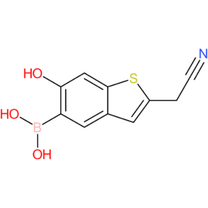 5-borono-6-hydroxybenzothiophene-2-acetonitrile