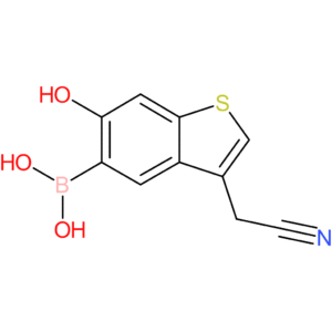 5-borono-6-hydroxybenzothiophene-3-acetonitrile