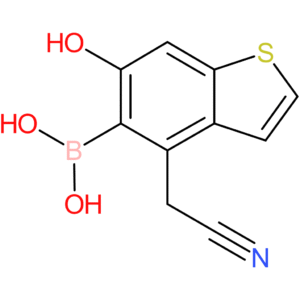 5-borono-6-hydroxybenzothiophene-4-acetonitrile