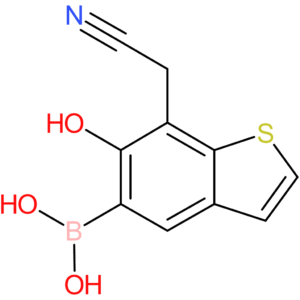 5-borono-6-hydroxybenzothiophene-7-acetonitrile