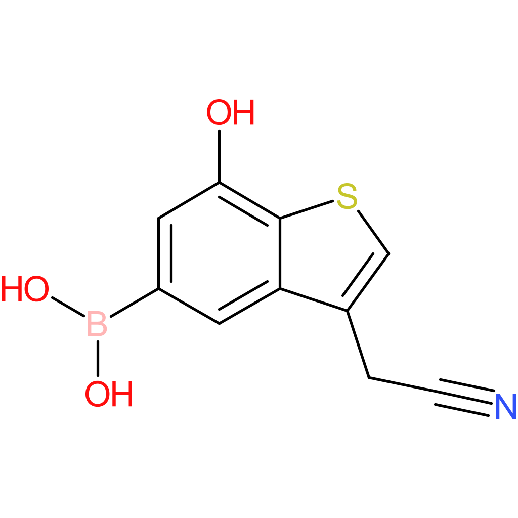 5-borono-7-hydroxybenzothiophene-3-acetonitrile