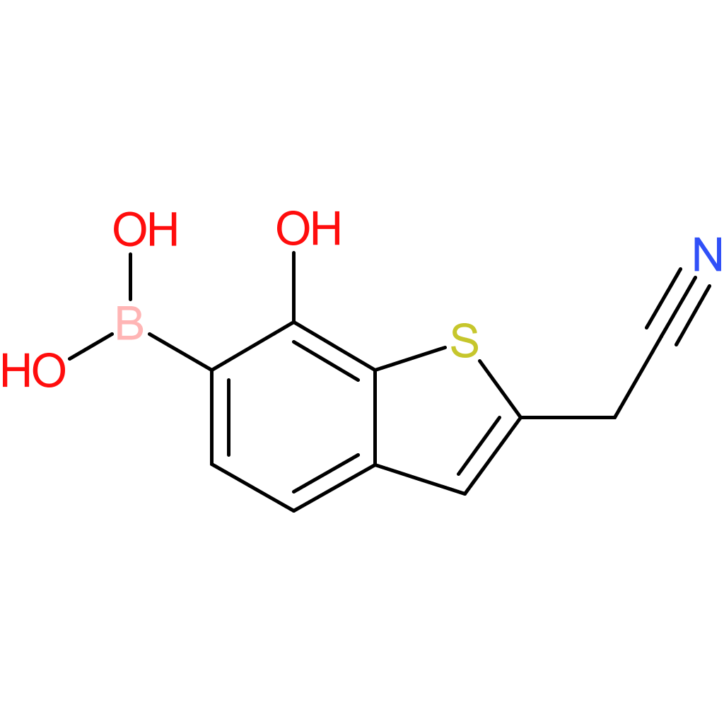 6-borono-7-hydroxybenzothiophene-2-acetonitrile