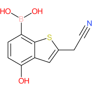 7-borono-4-hydroxybenzothiophene-2-acetonitrile