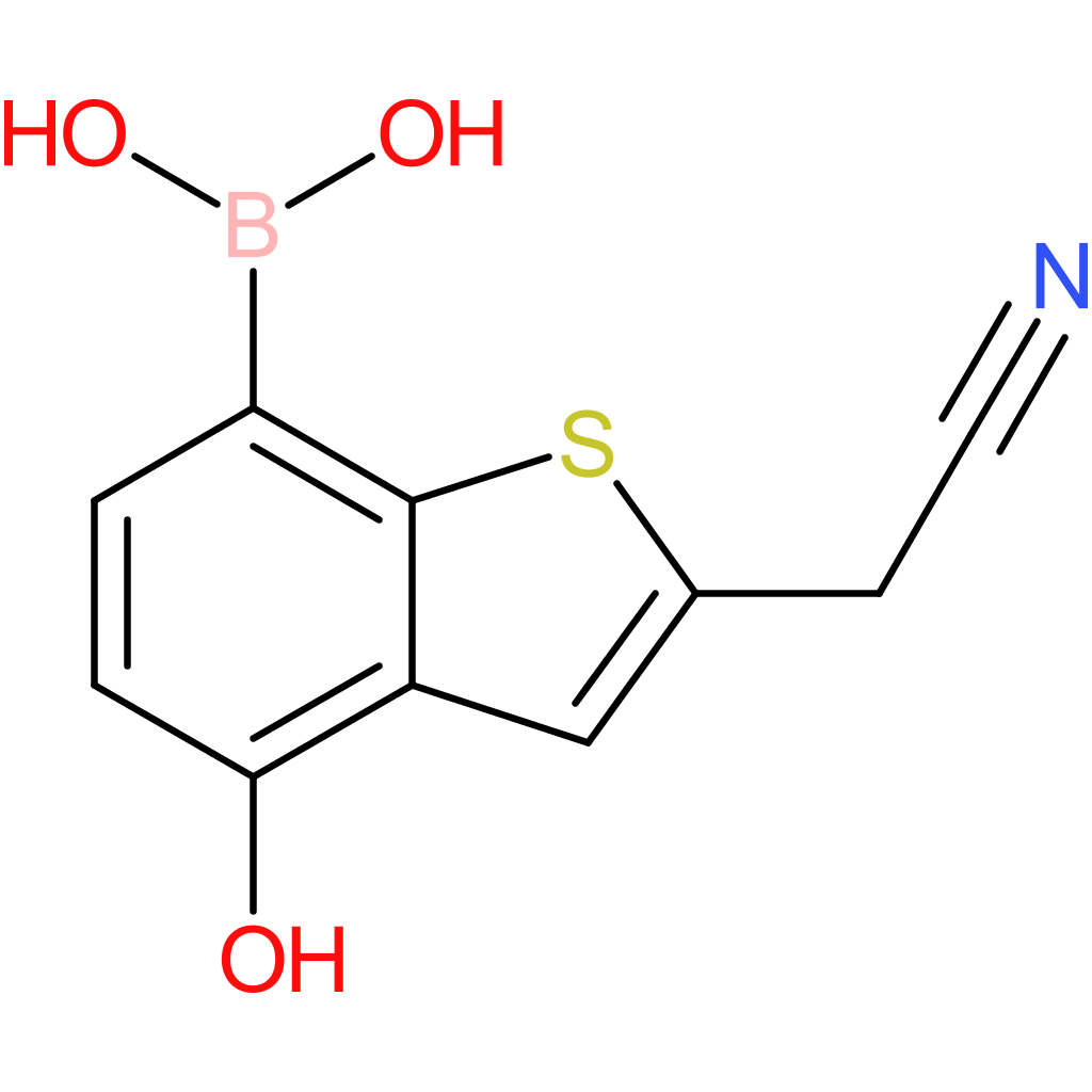 7-borono-4-hydroxybenzothiophene-2-acetonitrile
