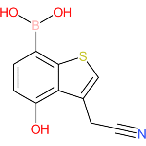 7-borono-4-hydroxybenzothiophene-3-acetonitrile