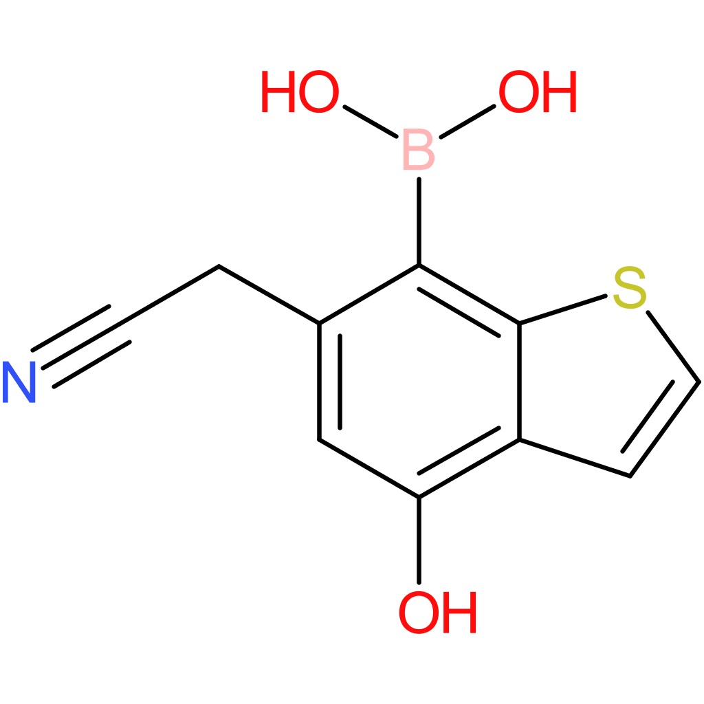 7-borono-4-hydroxybenzothiophene-6-acetonitrile