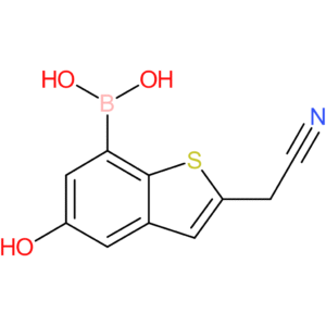 7-borono-5-hydroxybenzothiophene-2-acetonitrile