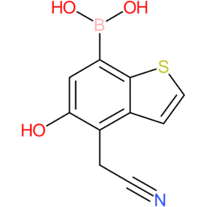 7-borono-5-hydroxybenzothiophene-4-acetonitrile