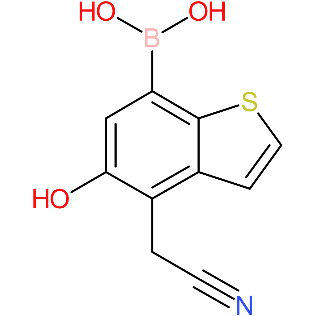 7-borono-5-hydroxybenzothiophene-4-acetonitrile