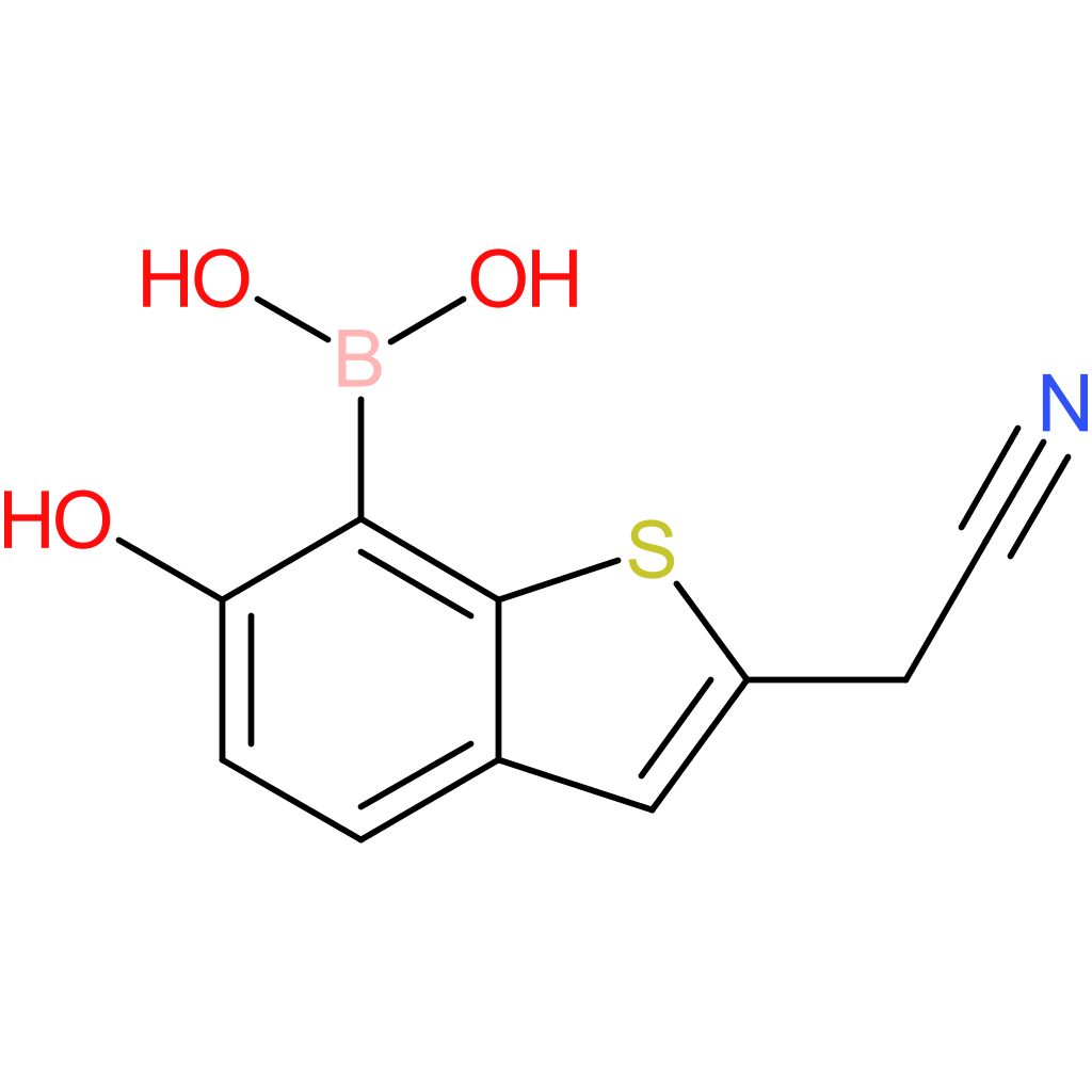7-borono-6-hydroxybenzothiophene-2-acetonitrile