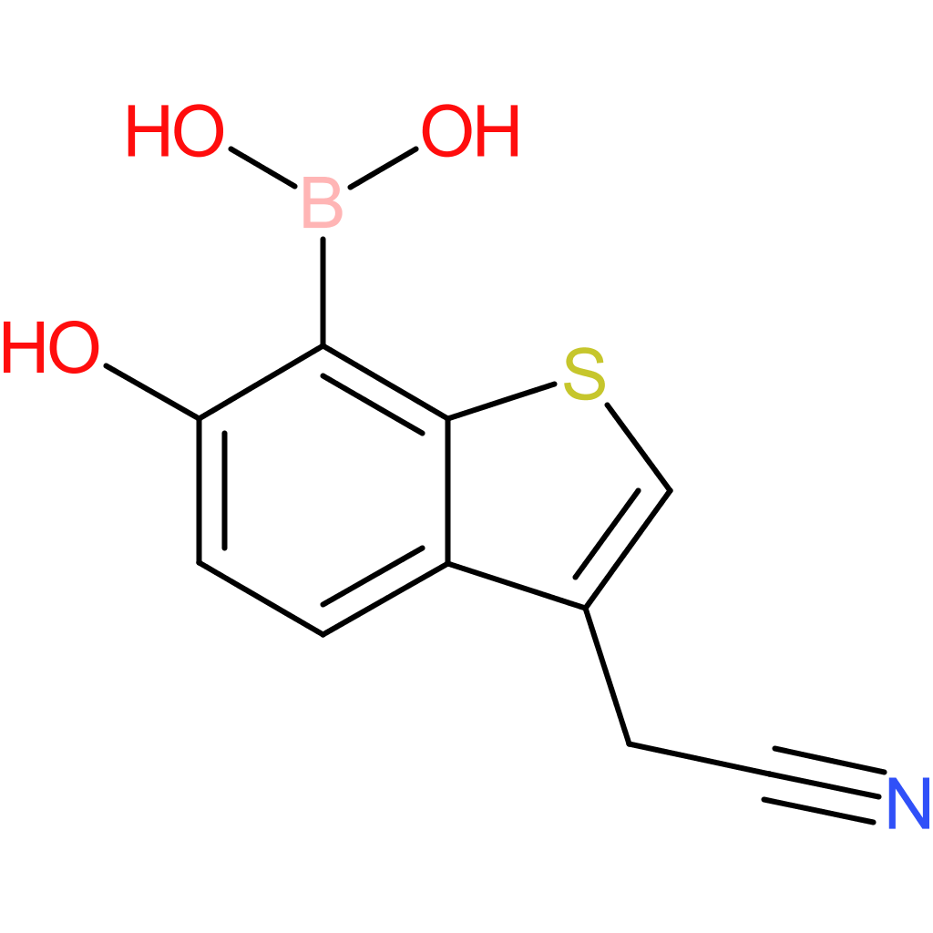 7-borono-6-hydroxybenzothiophene-3-acetonitrile