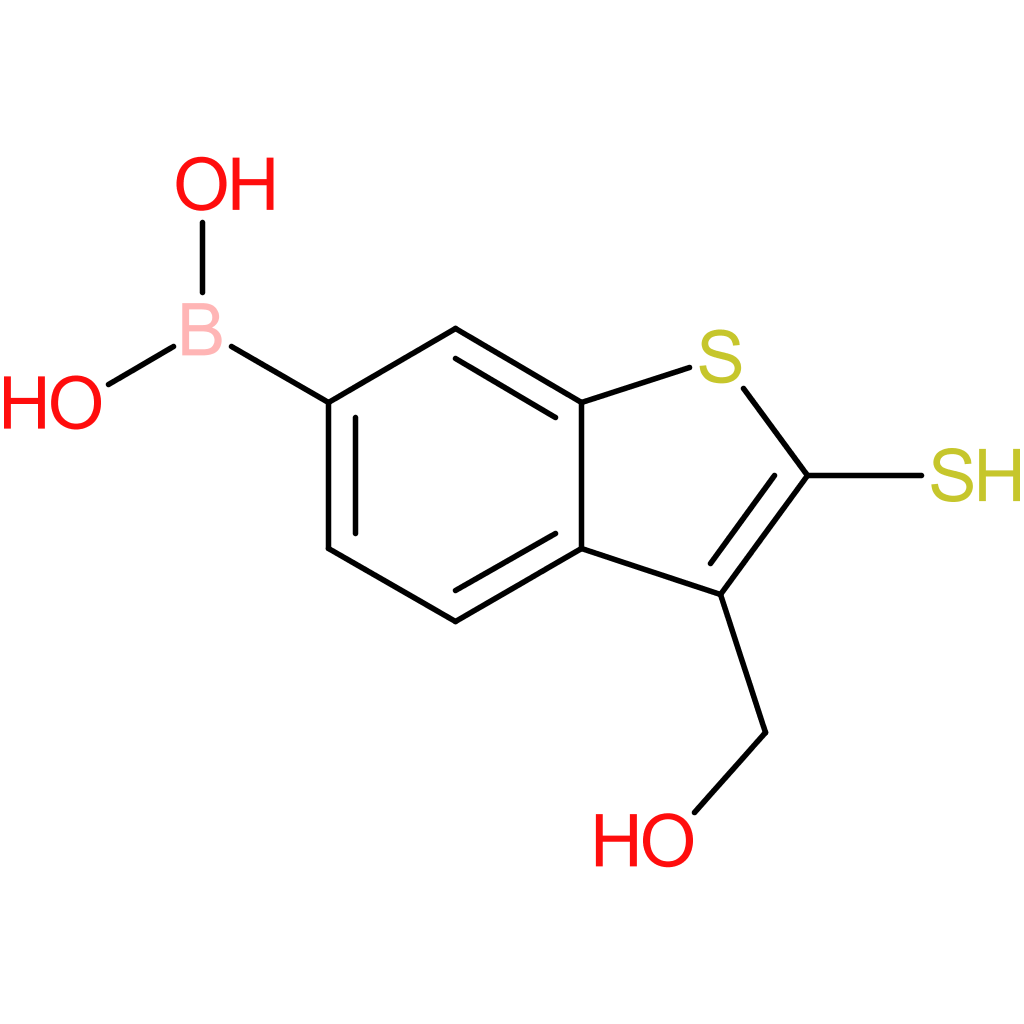 3-(hydroxymethyl)-2-mercaptobenzothiophene-6-boronic acid