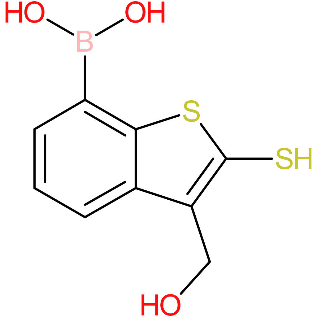 3-(hydroxymethyl)-2-mercaptobenzothiophene-7-boronic acid