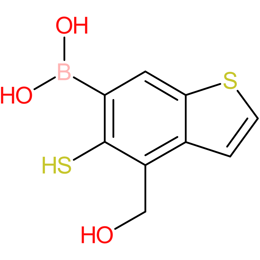 4-(hydroxymethyl)-5-mercaptobenzothiophene-6-boronic acid