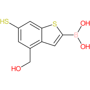 4-(hydroxymethyl)-6-mercaptobenzothiophene-2-boronic acid