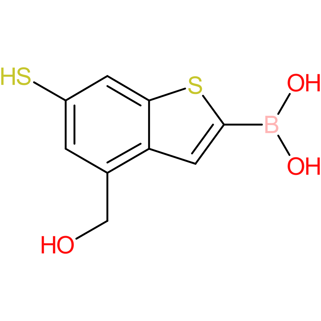 4-(hydroxymethyl)-6-mercaptobenzothiophene-2-boronic acid
