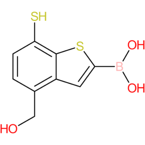 4-(hydroxymethyl)-7-mercaptobenzothiophene-2-boronic acid