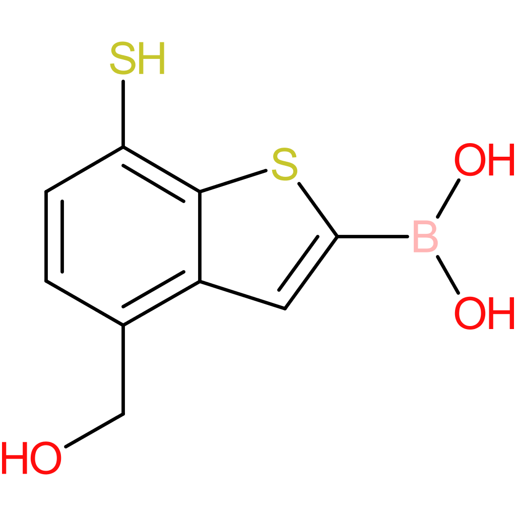 4-(hydroxymethyl)-7-mercaptobenzothiophene-2-boronic acid