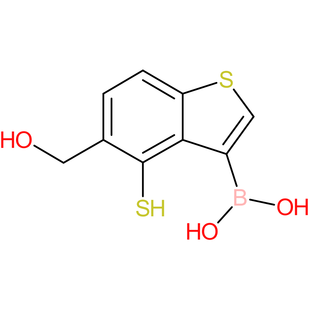 5-(hydroxymethyl)-4-mercaptobenzothiophene-3-boronic acid