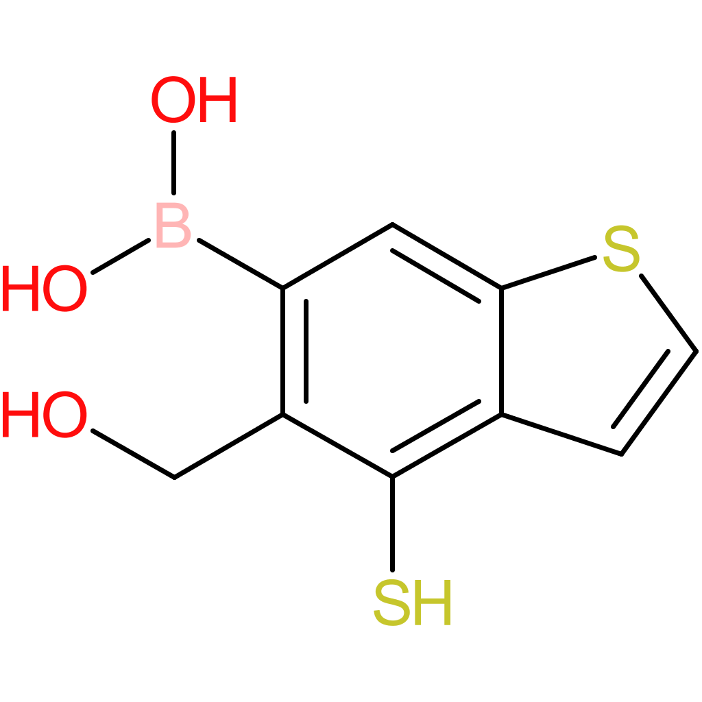 5-(hydroxymethyl)-4-mercaptobenzothiophene-6-boronic acid