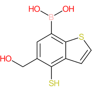 5-(hydroxymethyl)-4-mercaptobenzothiophene-7-boronic acid