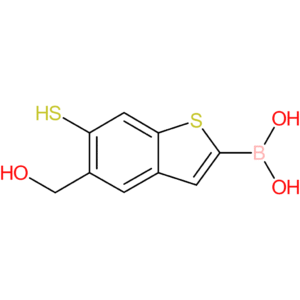 5-(hydroxymethyl)-6-mercaptobenzothiophene-2-boronic acid
