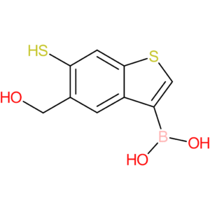 5-(hydroxymethyl)-6-mercaptobenzothiophene-3-boronic acid