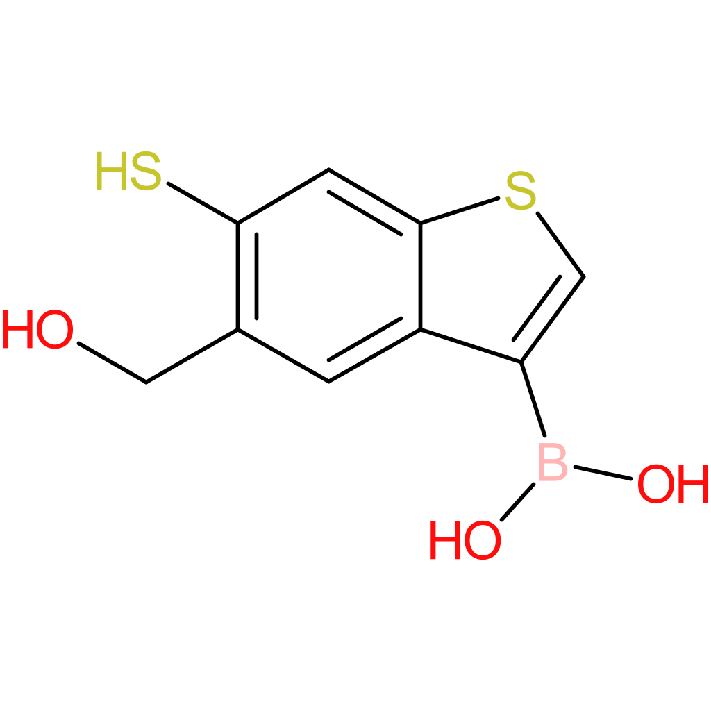 5-(hydroxymethyl)-6-mercaptobenzothiophene-3-boronic acid