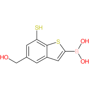 5-(hydroxymethyl)-7-mercaptobenzothiophene-2-boronic acid