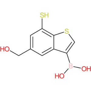 5-(hydroxymethyl)-7-mercaptobenzothiophene-3-boronic acid